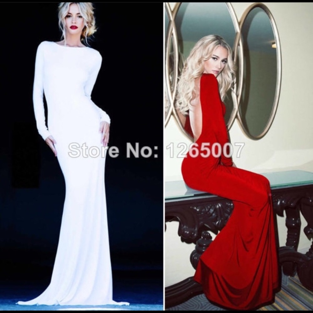 Lurelly Monaco gown in white. Size 4.